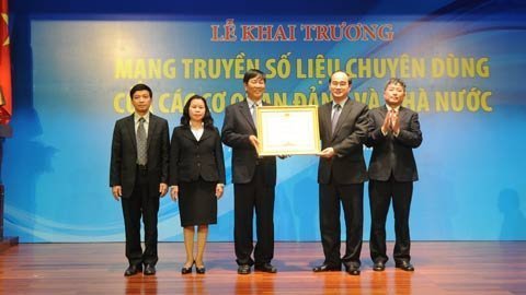 VNPT khai trương mạng Truyền số liệu cơ quan Đảng&Nhà Nước