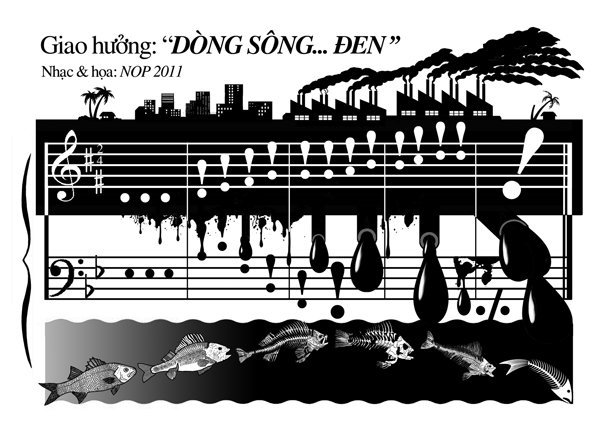 Biếm họa khóc thét vì môi trường