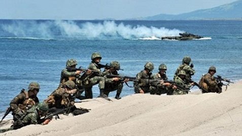 Mỹ-Philippines tập trận giữa căng thẳng Biển Đông