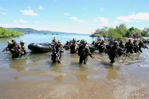 Xem lính Mỹ, Philippines tập trận