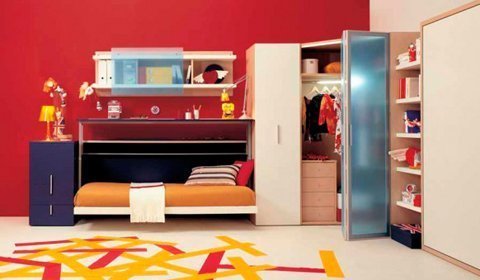 Phòng ngủ cho teen trong không gian hẹp