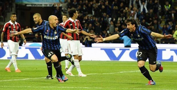 Milito lập hat-trick, Inter khiến Milan mất ngai