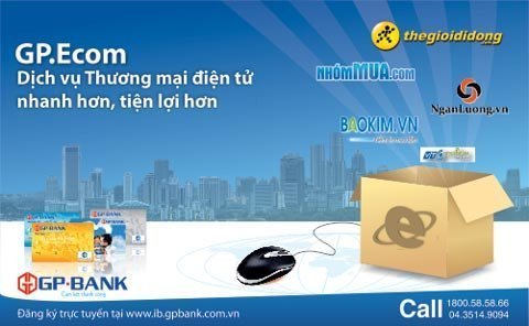 Thanh toán online với dịch vụ GP.Ecom của GP.Bank