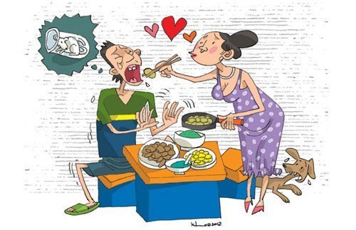 Bi hài vợ bắt chồng làm chuột bạch