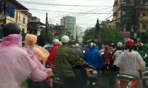 Miền Bắc nhiều nơi mưa lớn