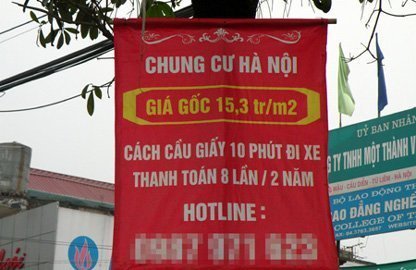 Thị trường Hà Nội “sốt” địa ốc… bán rong
