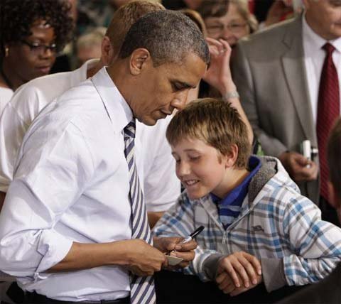 Obama gửi lời xin lỗi giúp cậu bé trốn học