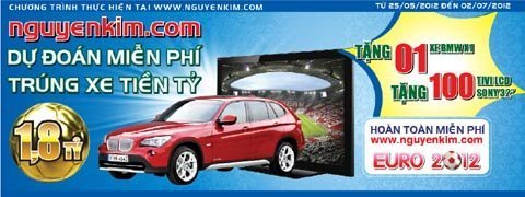 Nguyễn Kim khởi động Euro 2012 bằng xế khủng