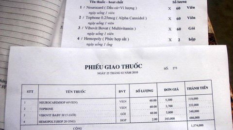 Có những phong bì 'khủng' bệnh nhân không biết