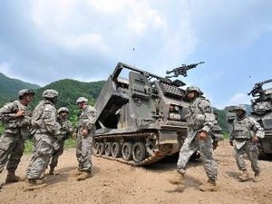 Tàu chiến Mỹ - Hàn Quốc lại tập trận