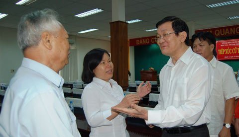 Chủ tịch nước muốn cử tri nói thẳng 'dù mất lòng'