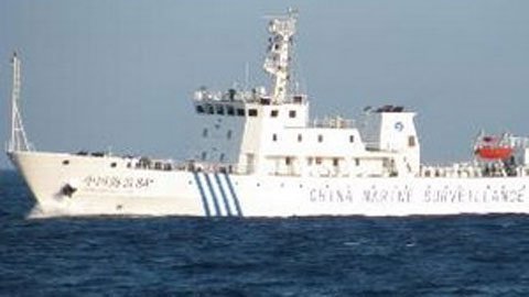 Tàu hải giám TQ diễn tập trái phép ở Trường Sa
