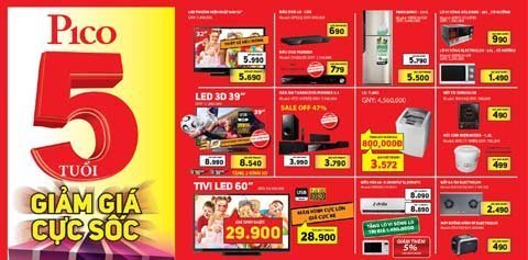 Pico tiếp tục giá sốc đợt 2 mừng sinh nhật 5 tuổi