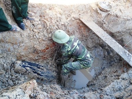 Phát hiện quả bom 230 kg ở TP. Vinh