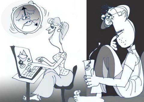 Khổ vì vợ ghiền Facebook