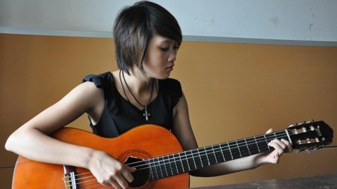 Những khoảnh khắc của thí sinh thi âm nhạc