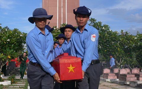 An táng 364 hài cốt liệt sĩ