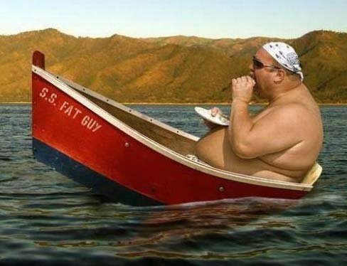 Khoảnh khắc vui vẻ 'khó đỡ' của người thừa cân