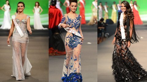Miss World: Hoa hậu lúng túng với váy xuyên thấu