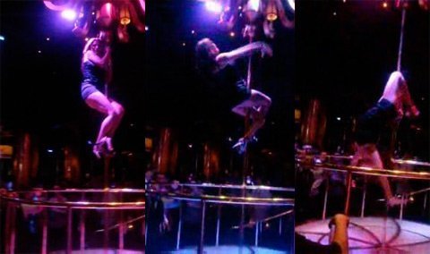10 clip 'nóng': Ngã lộn cổ vì cố múa cột sexy