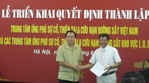 Thành lập TT ứng phó sự cố thiên tai, cứu nạn đường sắt