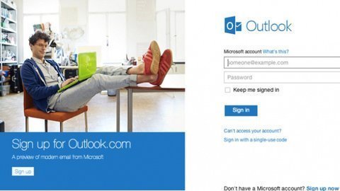 Outlook.com đã có hơn 1 triệu người dùng