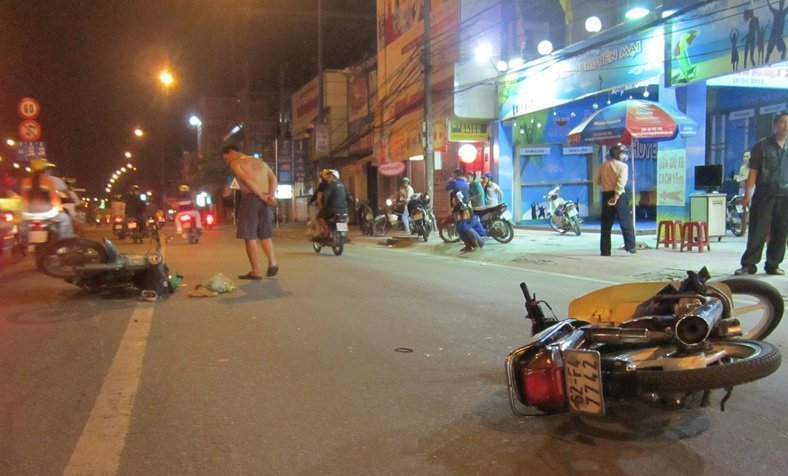 Một tuyến đường, 6 người nhập viện trong đêm