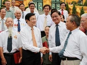 Chủ tịch nước gặp cựu tù chính trị TP.HCM