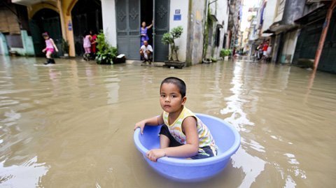 Hình ảnh khó quên khi Hà Nội thành sông