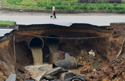Thiên tai 'vạch mặt' công trình kém chất lượng