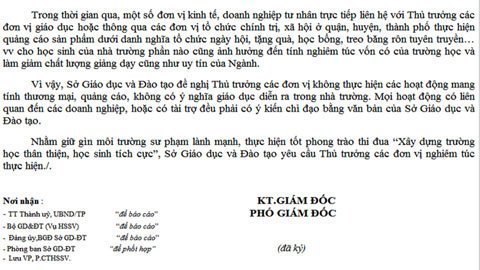 Cấm quảng cáo trong trường học