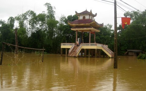 Hình ảnh mưa lũ hoành hành tại Hà Tĩnh