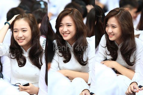 Gặp nữ sinh có vẻ đẹp thiên thần