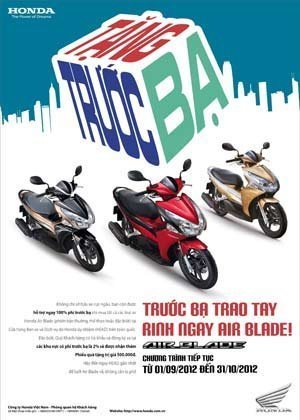 Honda Việt Nam tiếp tục ưu đãi lớn cho Air Blade