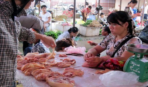 Thịt gà 30.000 đồng/kg lại ồ ạt ra chợ