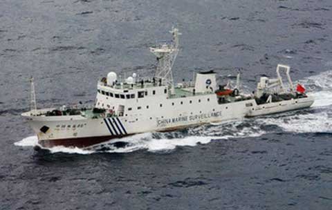 Tàu hải giám TQ vào vùng tranh chấp với Nhật