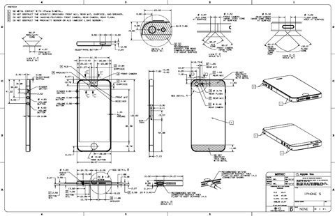 Apple công bố bản vẽ chi tiết iPhone 5