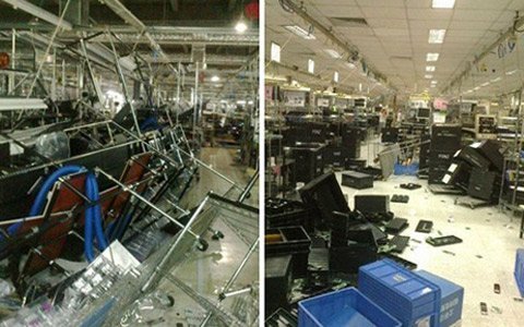 Công nhân TQ đập phá nhà máy Panasonic, Canon