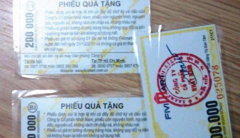 Chế hàng nghìn phiếu mua quà tặng giả, 'kiếm' 3 tỷ