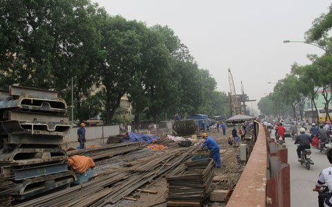 Ngổn ngang dự án đường sắt trên cao ở HN