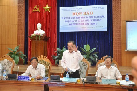 Nhiều sai sót trong thi công đập Sông Tranh 2