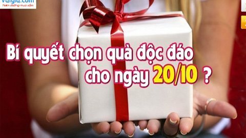 Sắm quà “độc” online cho ngày 20/10