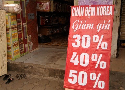 Chăn đệm đểu núp bóng khuyến mãi, giảm giá