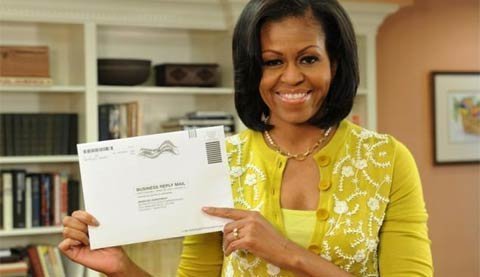 Nhà Obama bỏ phiếu bầu Tổng thống sớm