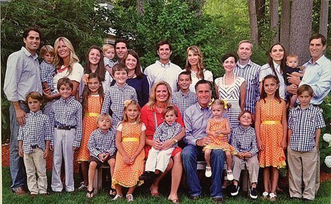 Ảnh độc về đại gia đình Mitt Romney