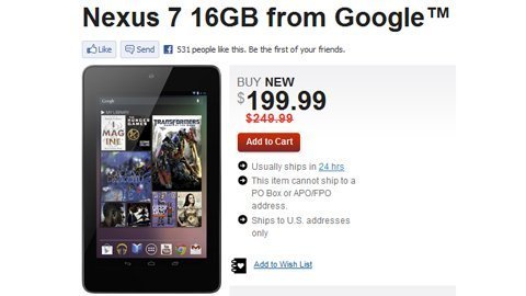 Nexus 7 bản 32GB chỉ 5,2 triệu