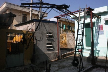 Thêm một cột phát thanh bị đổ ở Nam Định