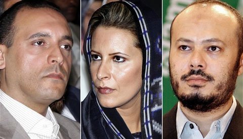 Các con nhà Gaddafi trốn khỏi Algeria