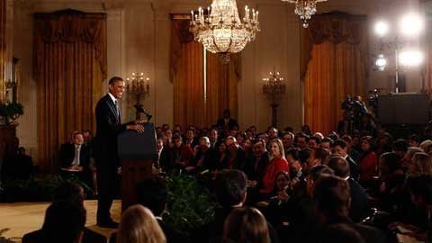 Obama lần đầu đối diện với báo giới sau tái cử