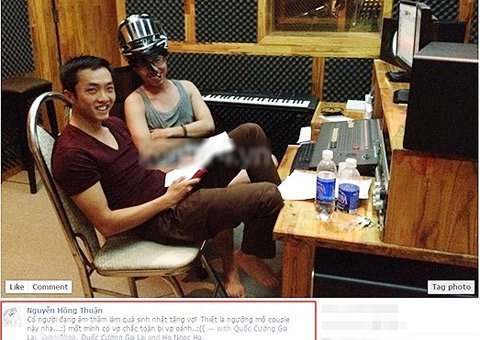 Cường Đô-la ghi âm bài hát tặng sinh nhật Hà Hồ